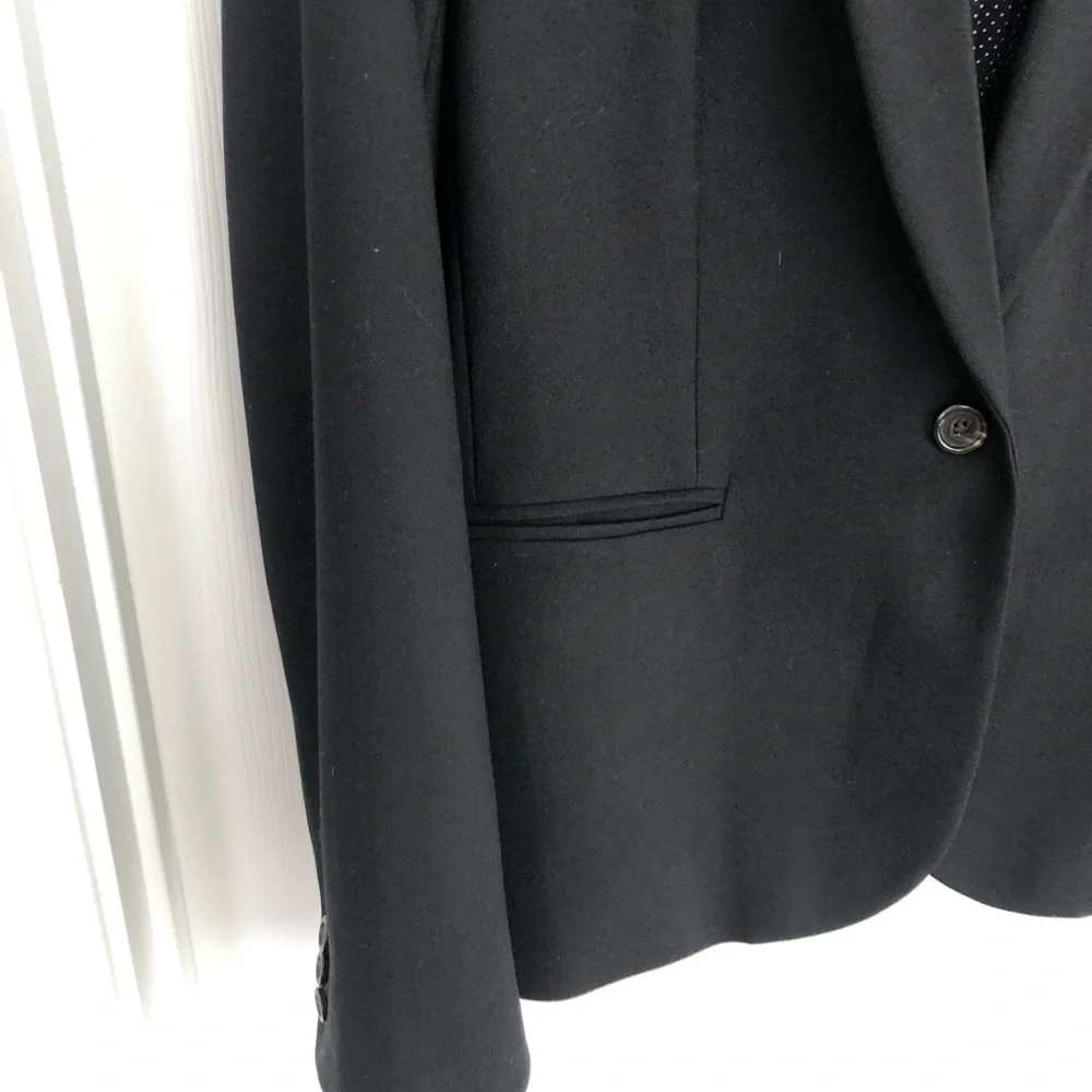 J. Crew Black Shawl Collar Single-Button Blazer